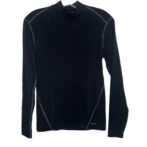 Champion C9 Duo Dry Mens Small Black Long Sleeve Compression Mock Neck Shirt